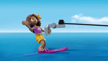Image animée ski nautique